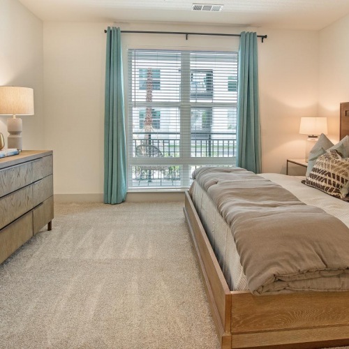 Bedroom options to fit every lifestyle a bedroom with a large mirror